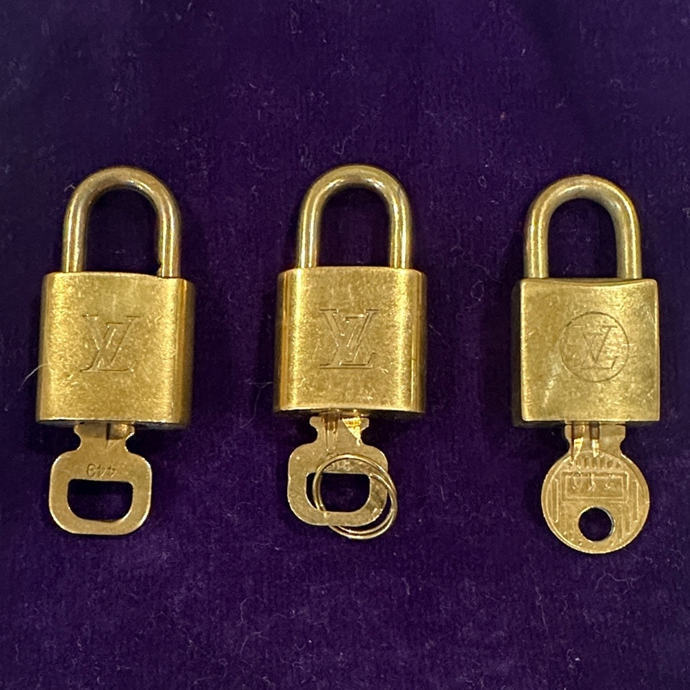 Louis Vuitton Gold Padlock Trio